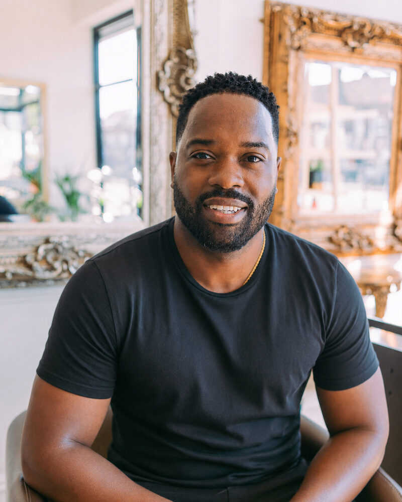 Kingsley, owner of Esther Alexander hair salon in Ewell